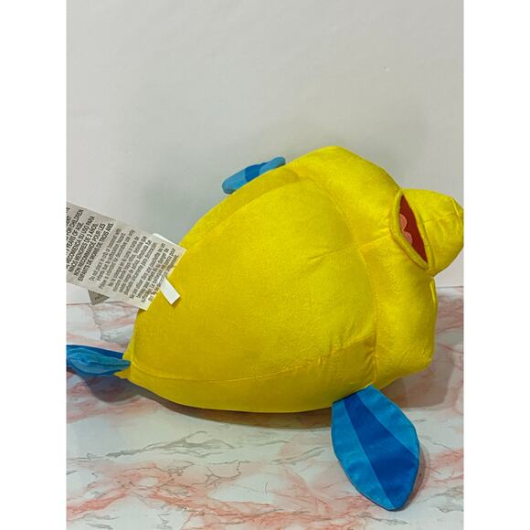 BIG 15" Disney Princess Flounder Stuffed Plush Plushie Ariel Little Mermaid Fish - Picture 4 of 6